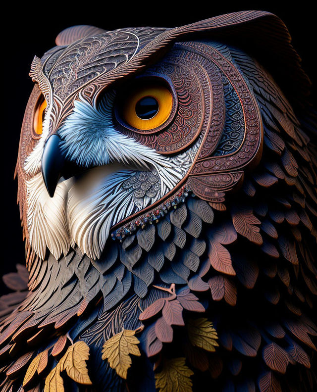 ai generated owl artist