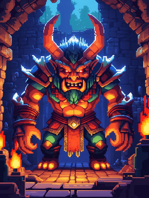 AI Art in Gaming pixel