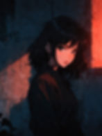 Noir Anime Girl by AI Art Kingdom