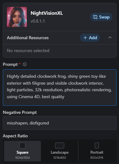 stable diffusion settings