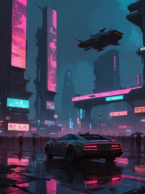 AI Art in Gaming cyberpunk