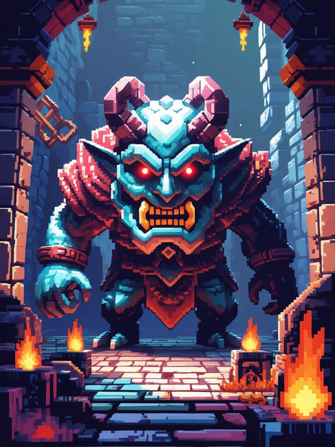 AI Art in Gaming pixel