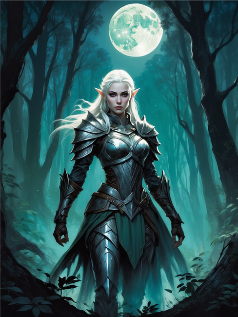 AI DND character art elf
