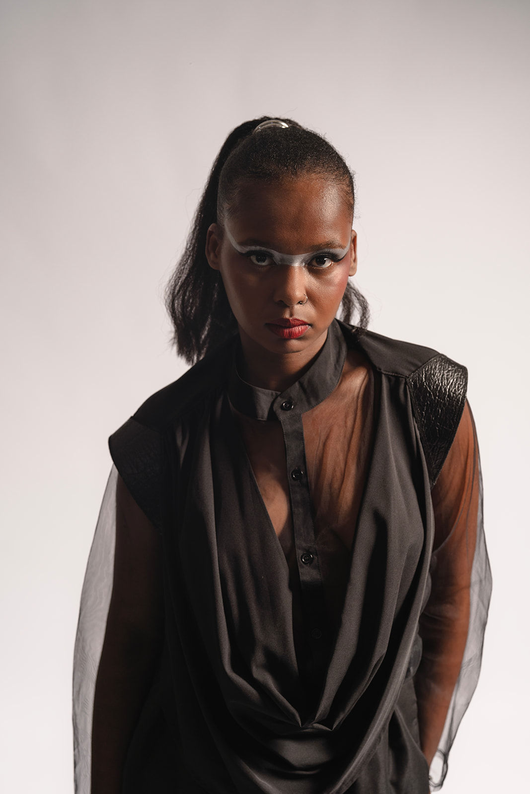 Chemise drapée "Jacquie"