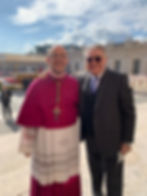 With Archbishop Flavio Pace, Vice President of the Commission for the Religious Relations with the Jews