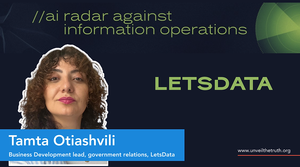 Workshop: LetsData - AI Radar Against Information Operations