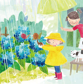 Yusuke Watanabe's thumbnail of two kids in the rain