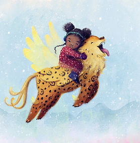 Tatiana Gardel's thumbnail of a girl on a flying cheetah