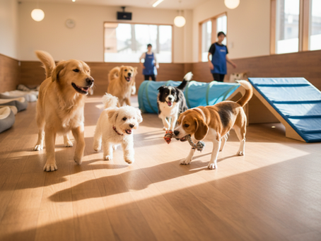 Dogs in a daycare setting