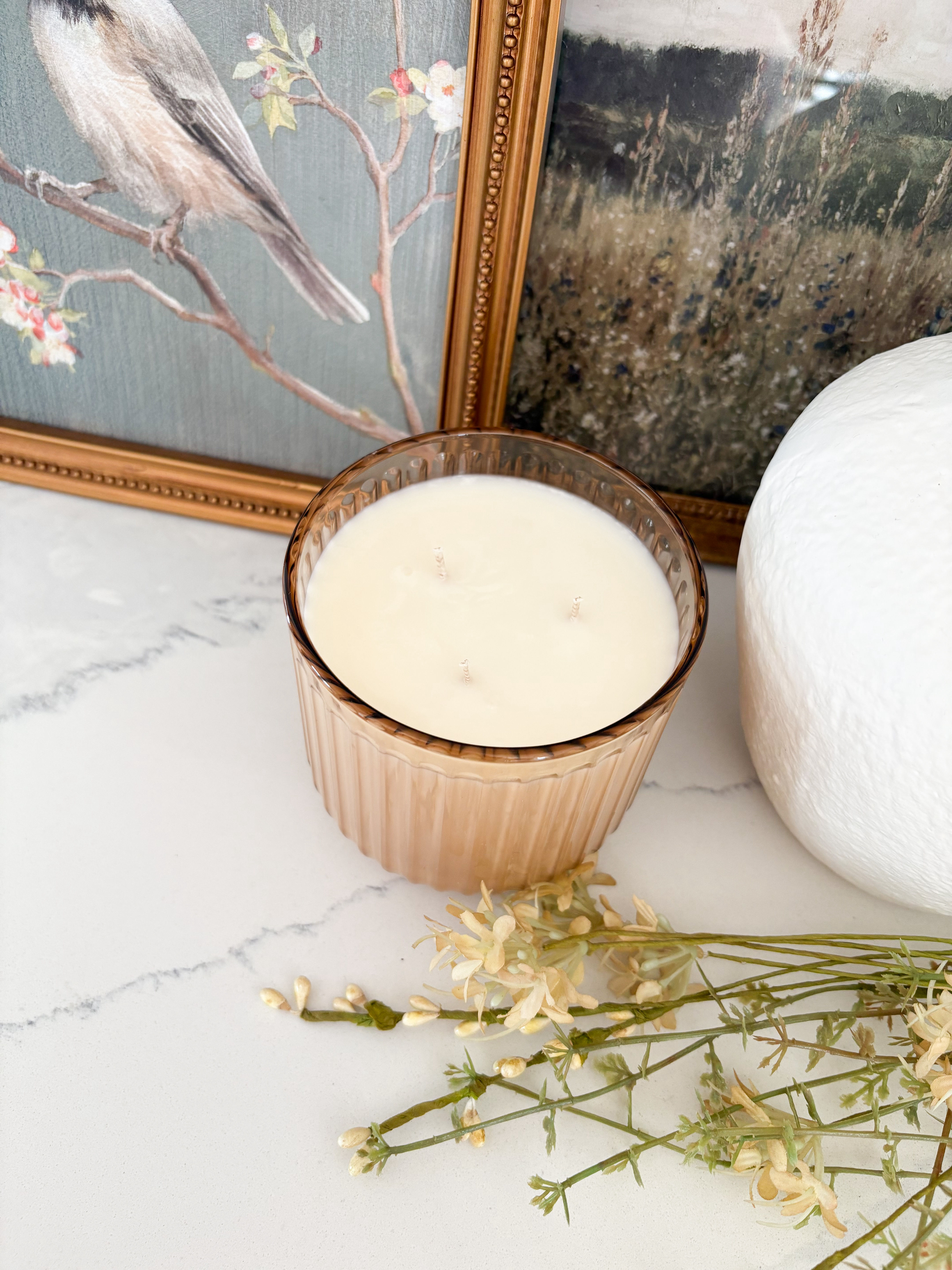 Ribbed Vessel 3-wick