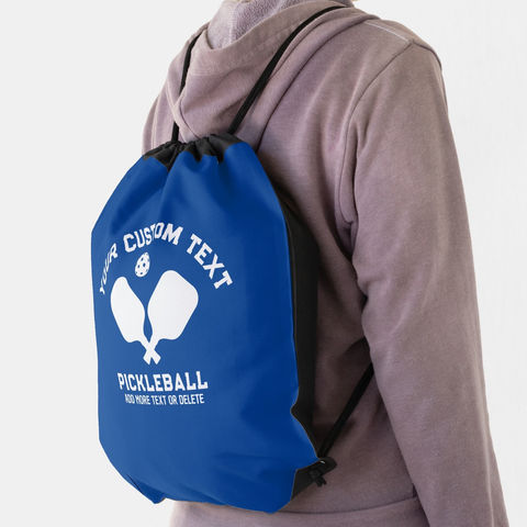 Personalized Pickleball Drawstring bag