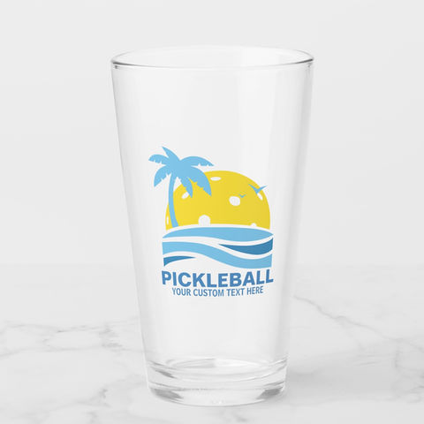 Personalized Pickleball Beer Glass