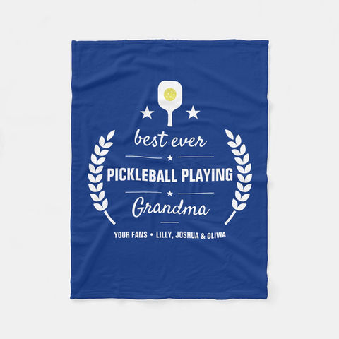 Personalized Pickleball Fleece blanket