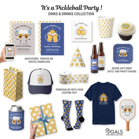 Pickleball Party Collection - Dinks & Drinks