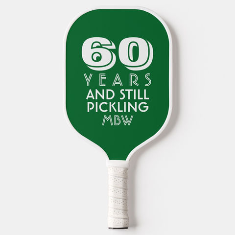 Personalized 60th Birthday Pickleball Paddle