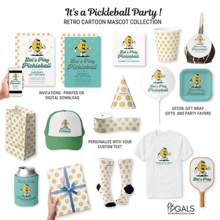 Pickleball Party Collection - Pickleball Mascot