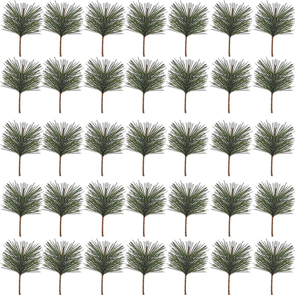 Artificial pine boughs for pickleball christmas tree ornament