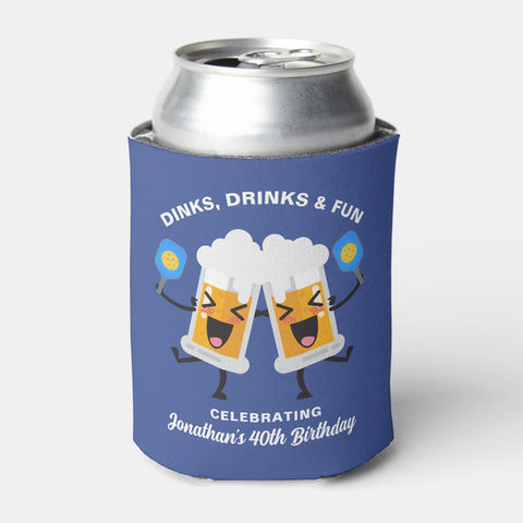 Personalized Pickleball Can Coolers