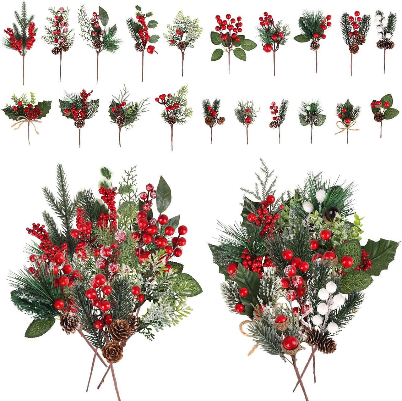 Christmas greenery for pickleball christmas tree ornaments