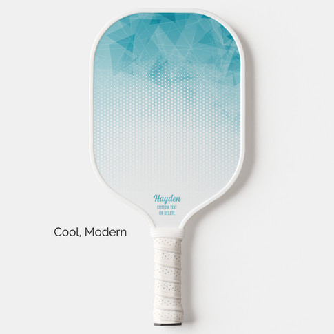 Custom Pickleball Paddle, Cool Modern Aesthetic