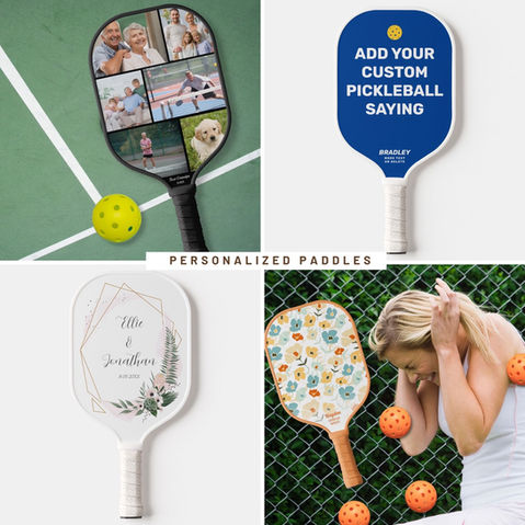 personalized pickleball paddles collection