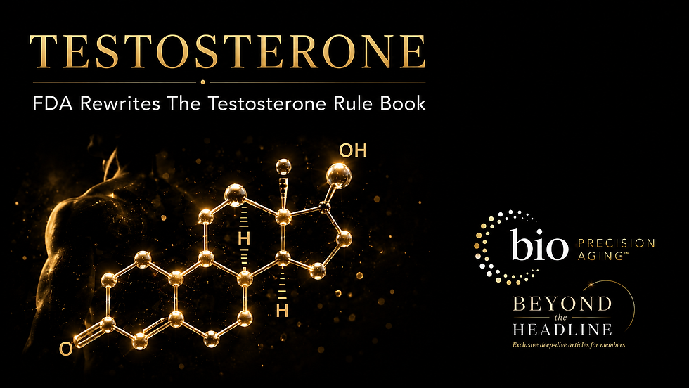 The FDA Just Changed the Testosterone Rulebook, What This Means To You