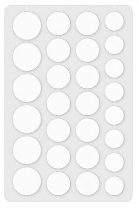 Non- beveling hydrocolloid acne patches