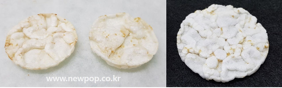 B type popped flat rice chips