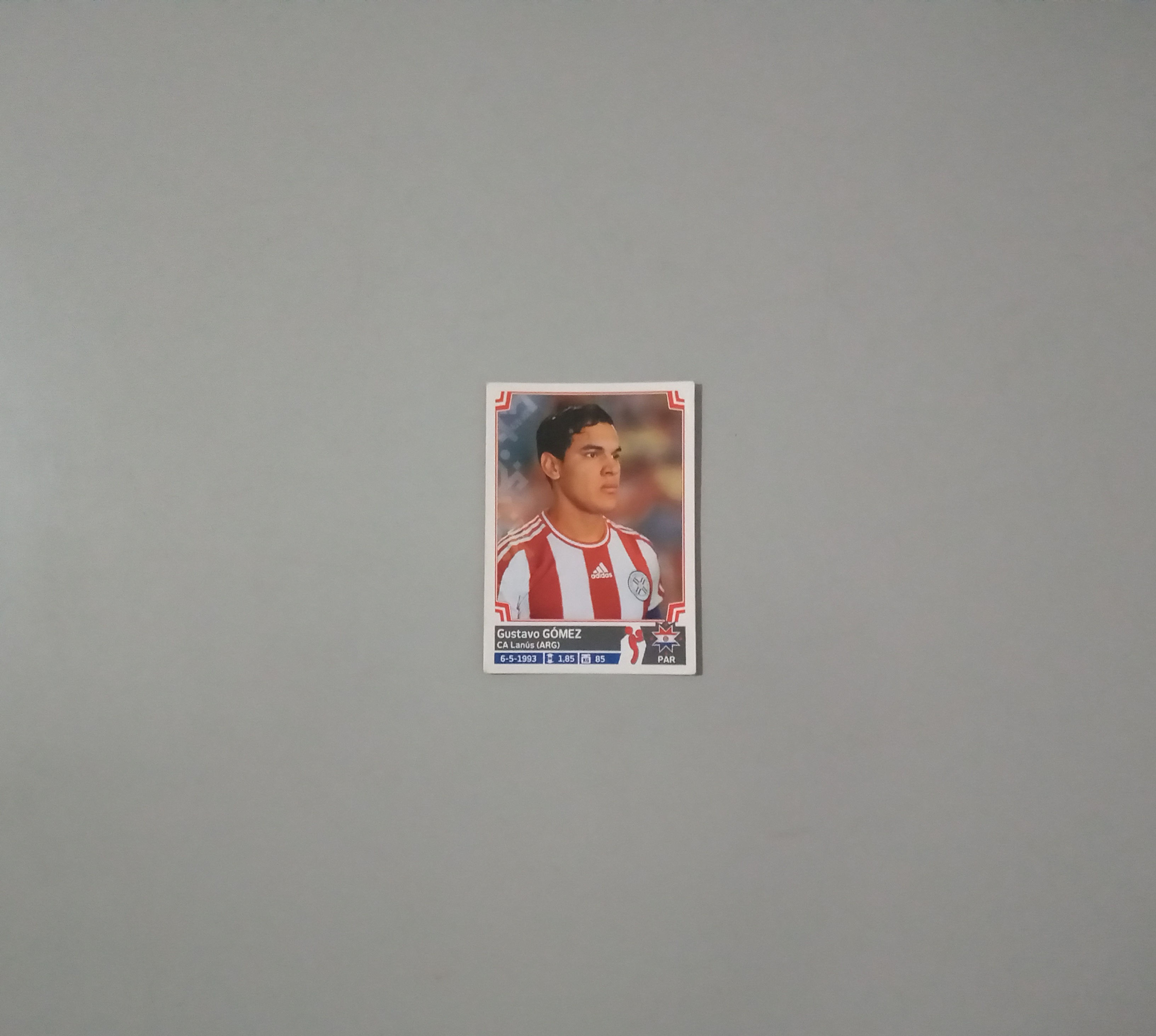 Figurinha do jogador Gustavo Gomez do Paraguai - Copa América 2015