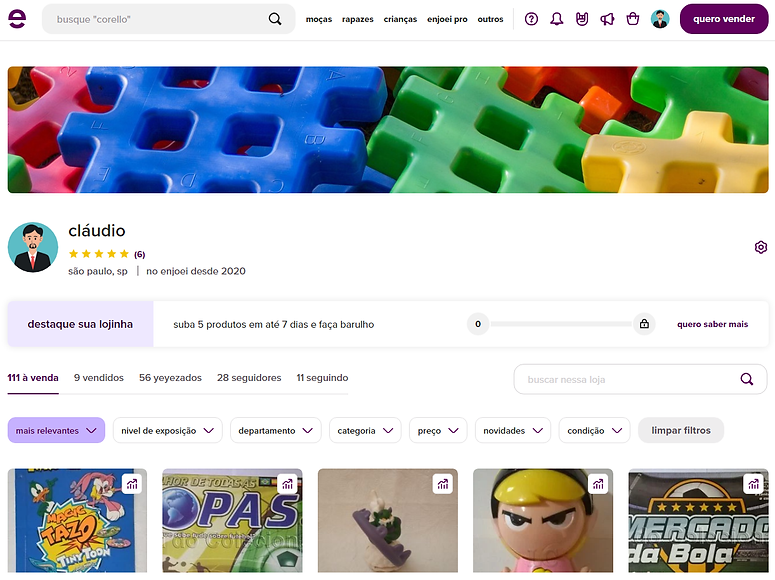 Capa Enjoei - Loja do Colecionador.png