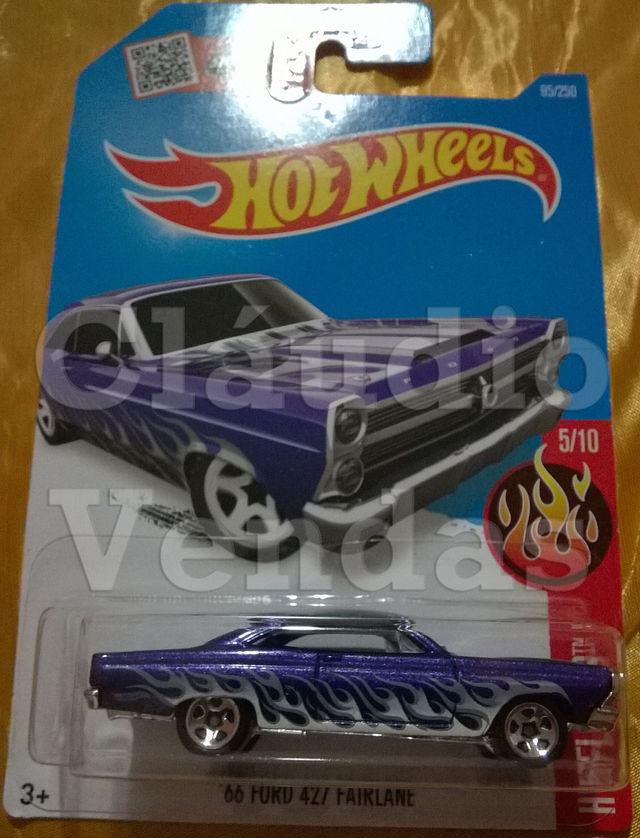 Carrinho 66 Ford 427 Fairlane - Hot Wheels
