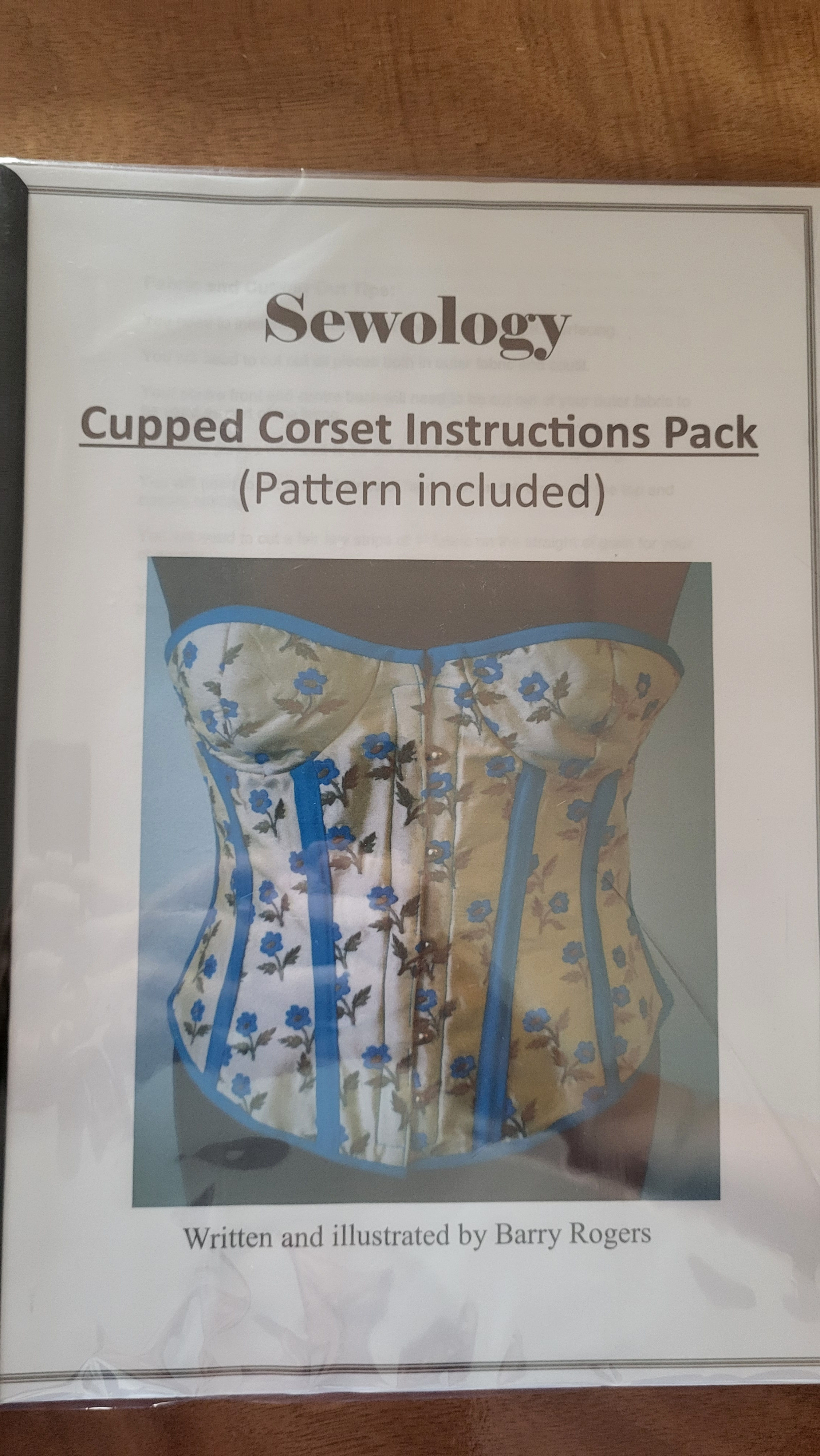 Sewology Sewing Pattern and Instructions - Cupped Corset