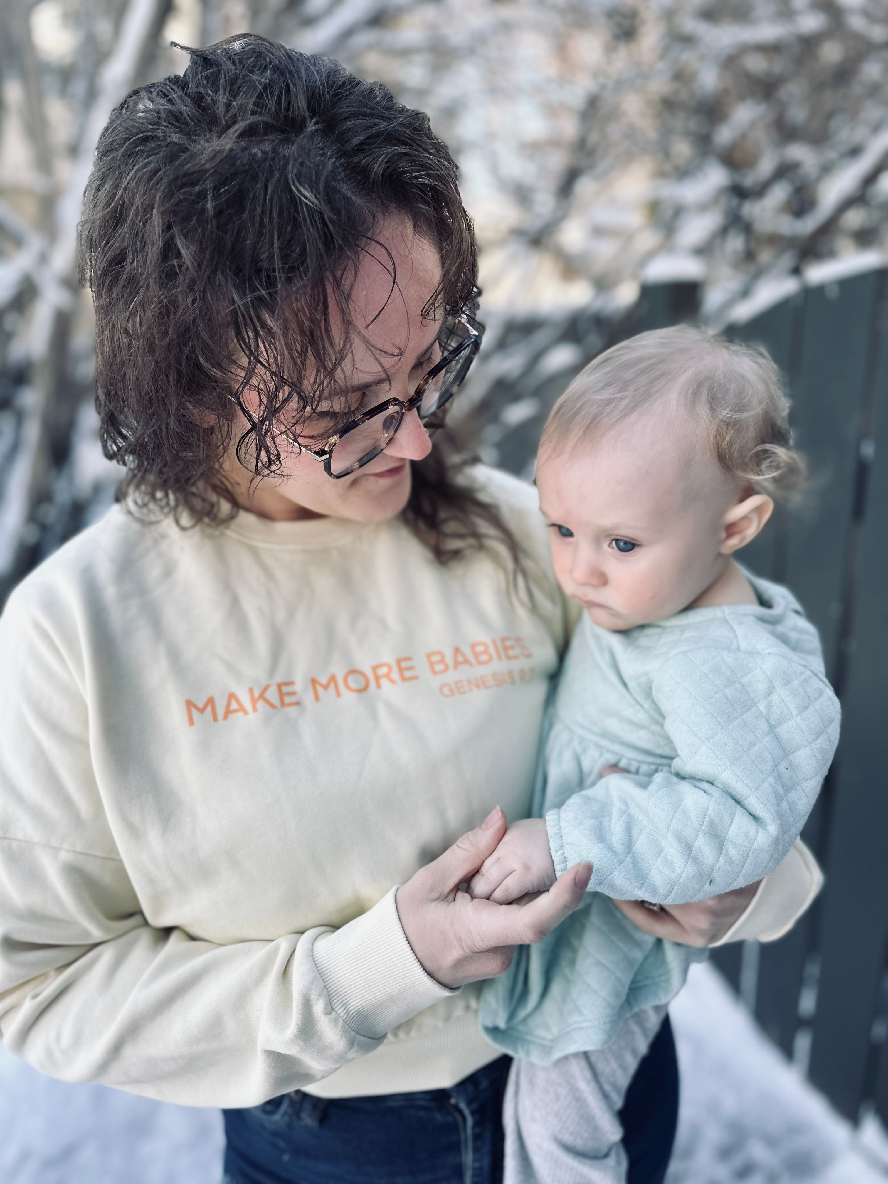 Make More Babies Crop Sweatshirt