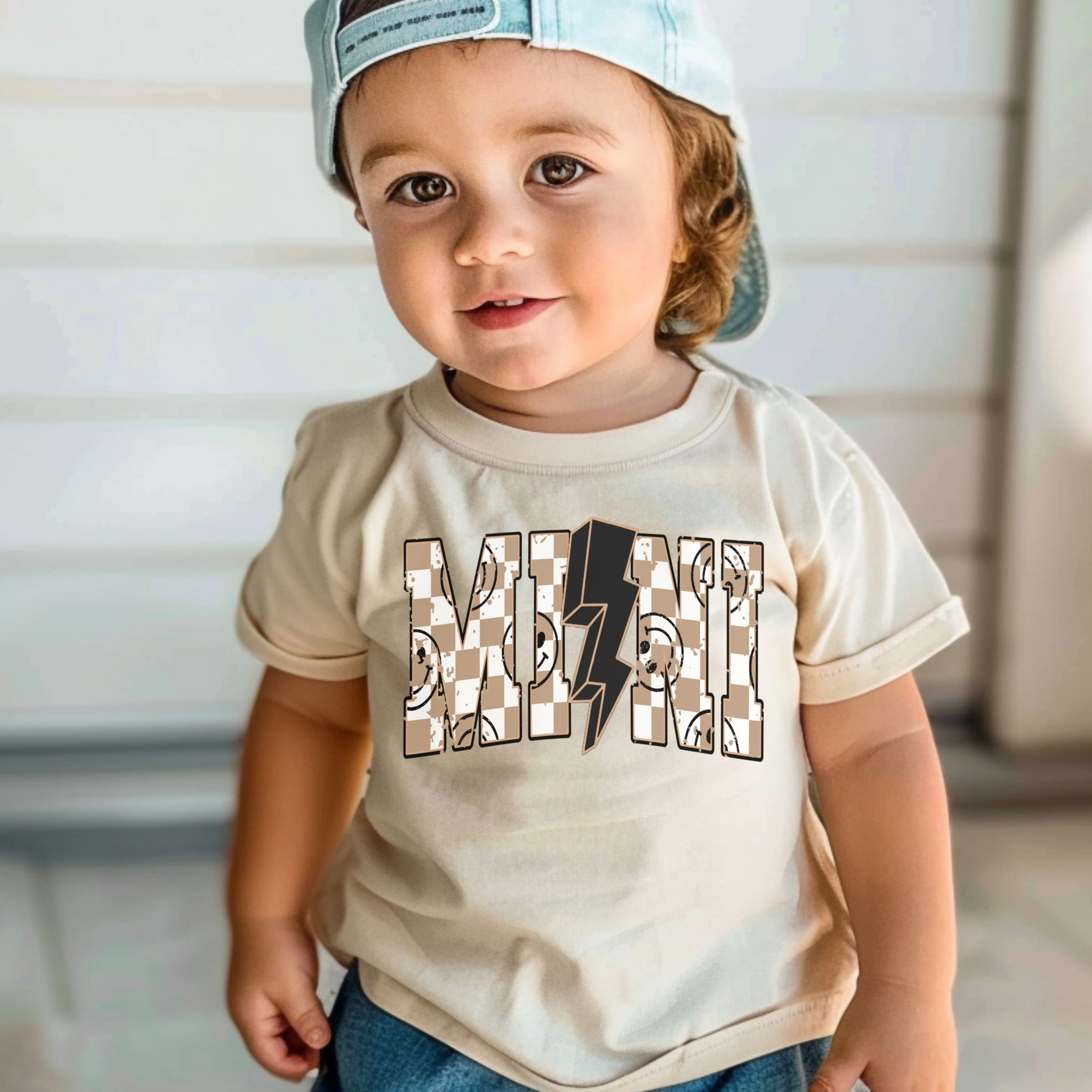 NEUTRAL SMILEY MINI SWEATSHIRT