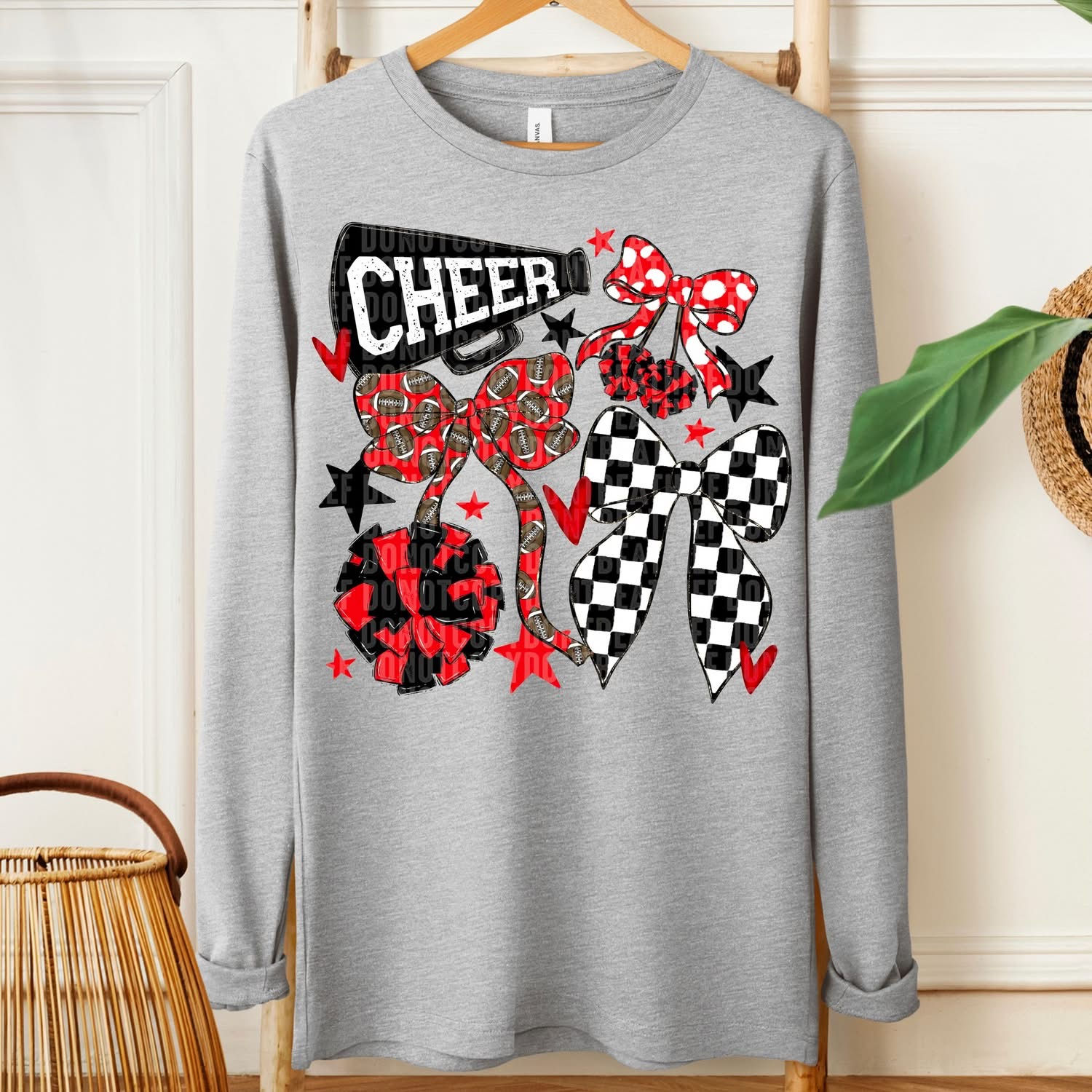 CHEER BOW DOODLE (CUSTOM COLORS)