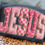 Thumbnail: FAUX QUILTED PINK BOWS PRAY/JESUS TEE