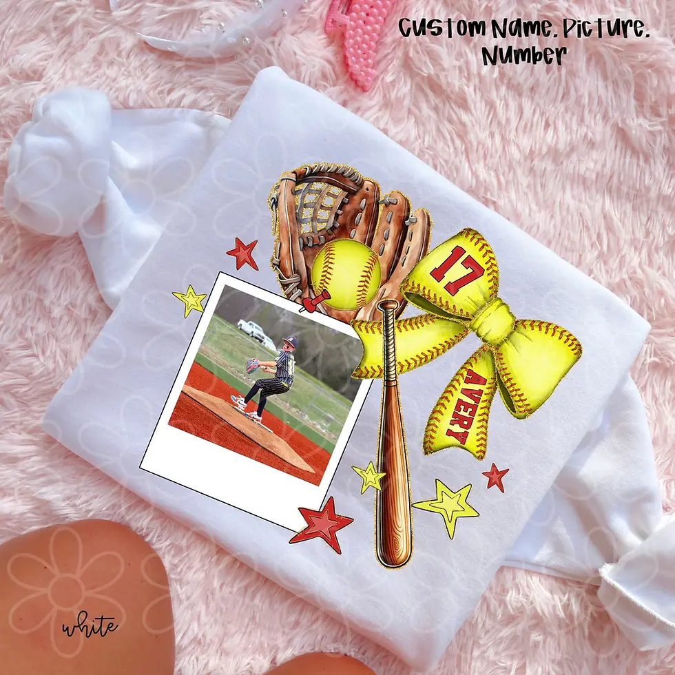 Thumbnail: Baseball/Softball Custom Photo Tee 