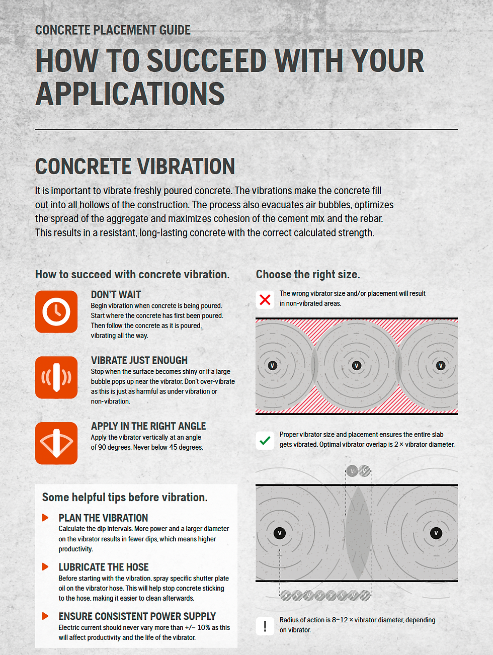 CONCRETE VIBRATION