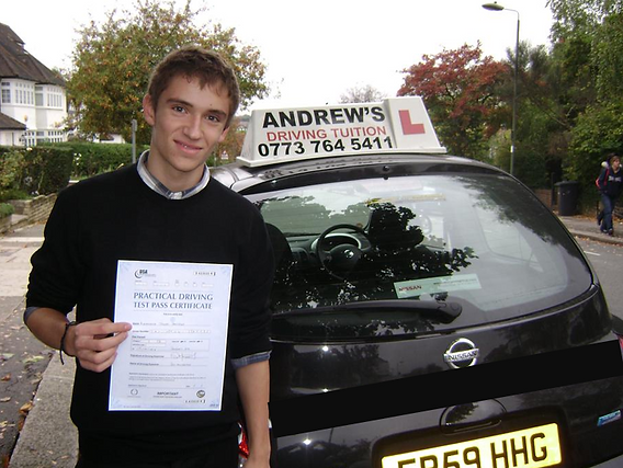 student 54 passing their driving test