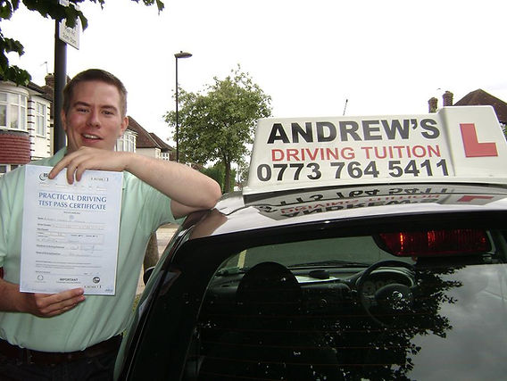 student 61 passing their driving test