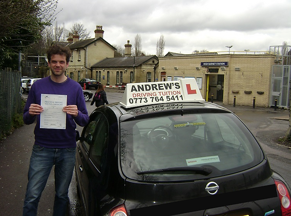 student 3 passing their driving test