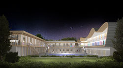 Vue cour - CPC - Ellipse architecture