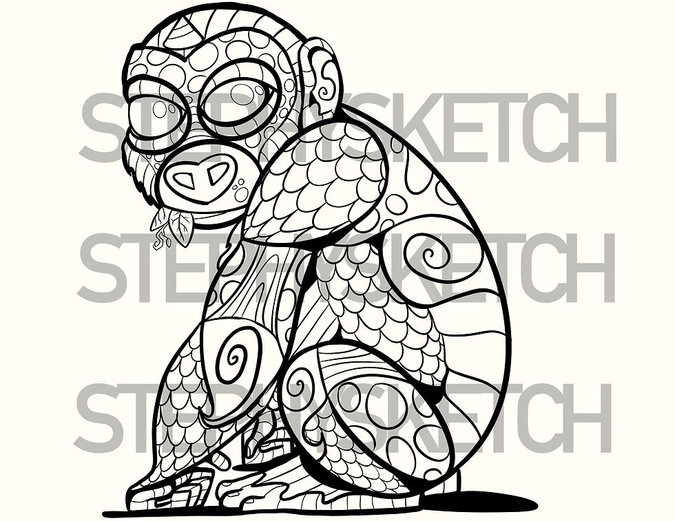 Goricorn - Coloring Page