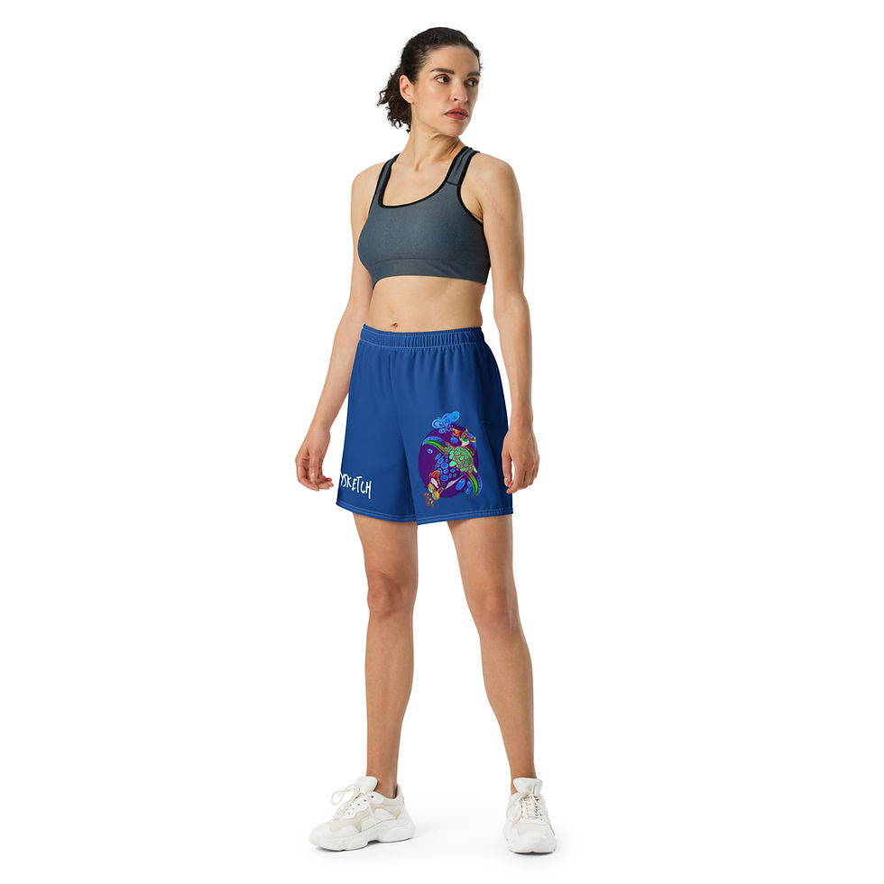 Thumbnail: Athletic Long Shorts - STEPHYSKETCH Penguin