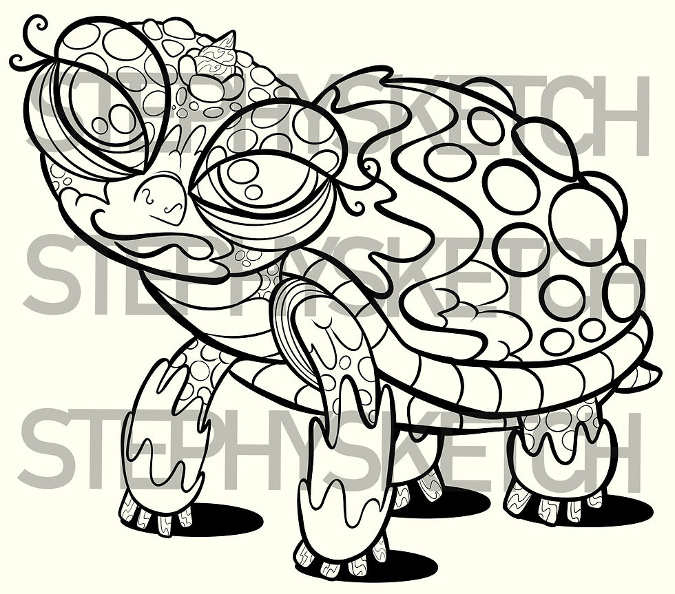 Turticorn - Coloring Page