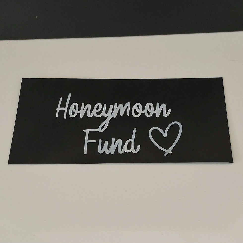 honeymoon fund envelope 