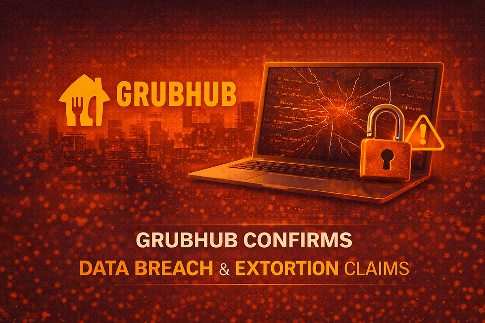 Grubhub Confirms Data Breach Amid Extortion Claims