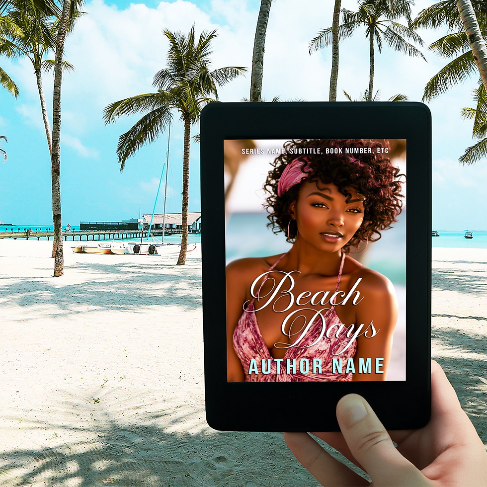 Thumbnail: Brown-Skin Woman Premade Book Cover Romance: African American Woman Natural Curl