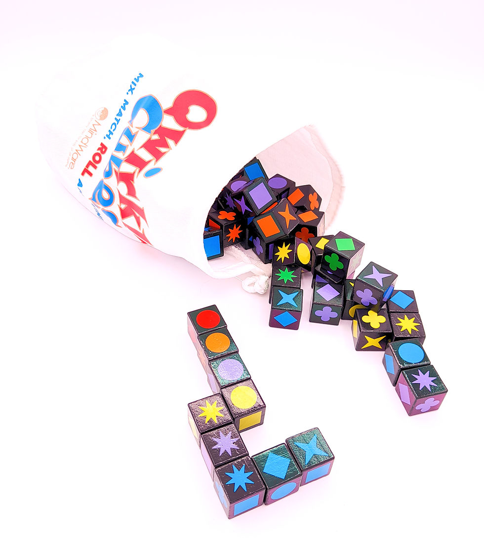 Thumbnail: Qwirkle Cubes Board Game Components