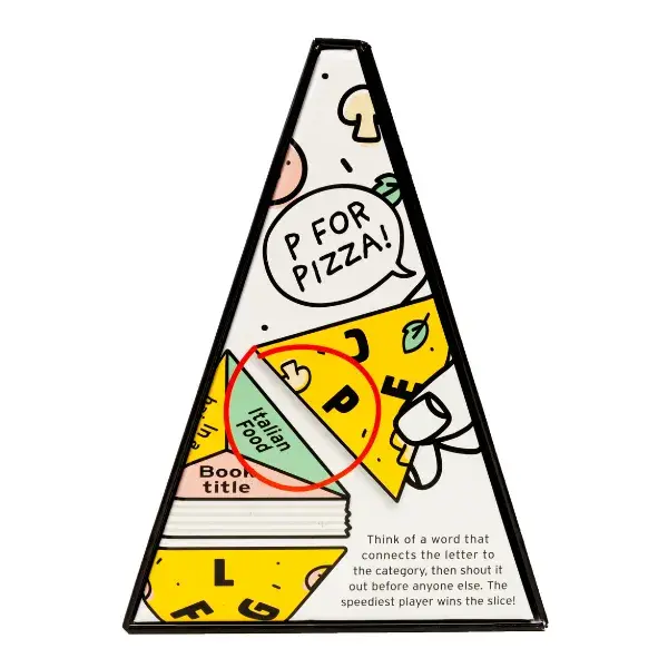 Thumbnail: P for Pizza Board Game Back Cover